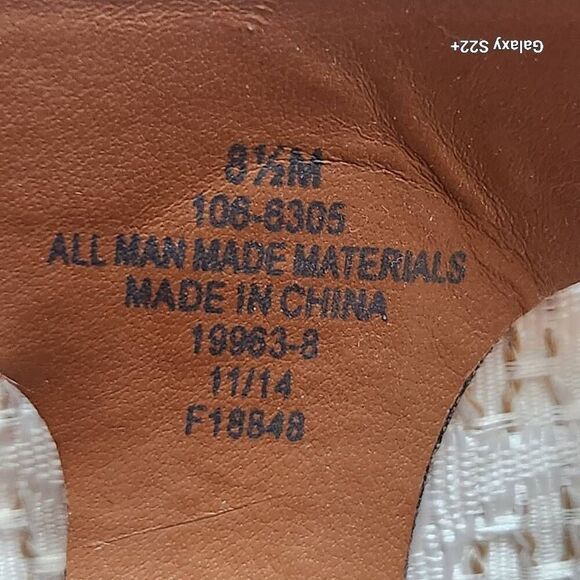 ę Liz Claiborne Strappy wedge sandals m - Picture 6 of 7